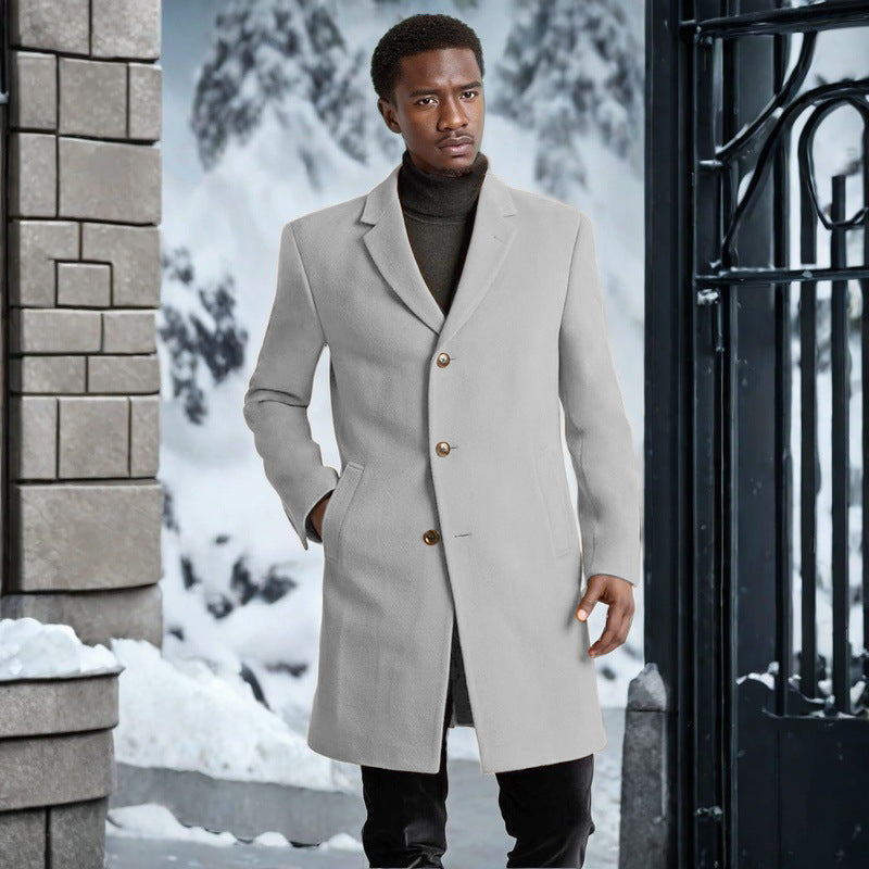 Herren eleganter Langmantel EB