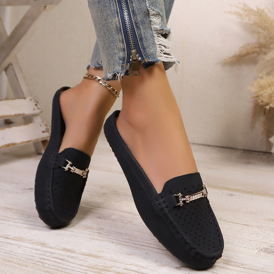 Damen Mokassins mit stilvollem Schnitt und modischer Dekoration EB