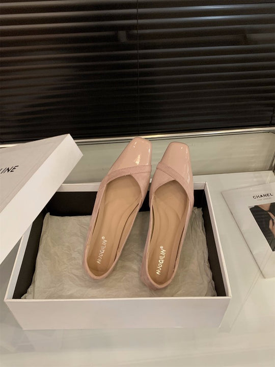 Damen elegante Slingback-Pumps mit modischem Glanz und komfortablem Fußbett EB