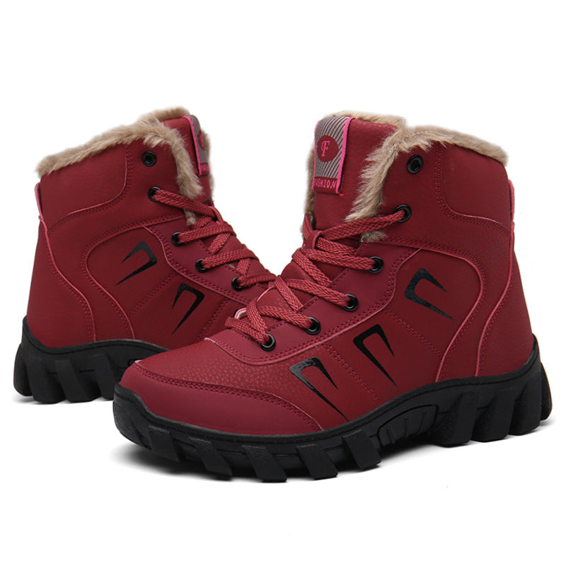Damen isolierte Winterstiefel mit rutschfester Sohle und wärmendem Innenfutter EB