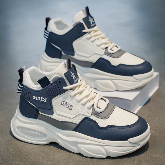 Damen Sportliche Chunky Sneakers mit atmungsaktiven Mesh-Elementen und gepolsterter Laufsohle EB