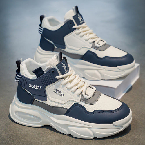 Damen Sportliche Chunky Sneakers mit atmungsaktiven Mesh-Elementen und gepolsterter Laufsohle EB