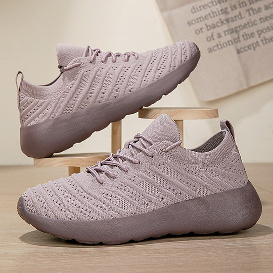 Damen Sportliche Stricksneaker mit rutschfestem Sohlenprofil EB