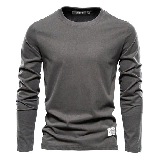 Herren Langarm T-Shirt mit hochwertigem Baumwollmix und modernem Fit EB