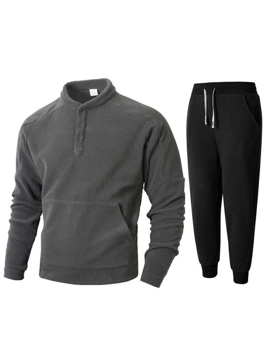 Herren Fleece Freizeitanzug EB
