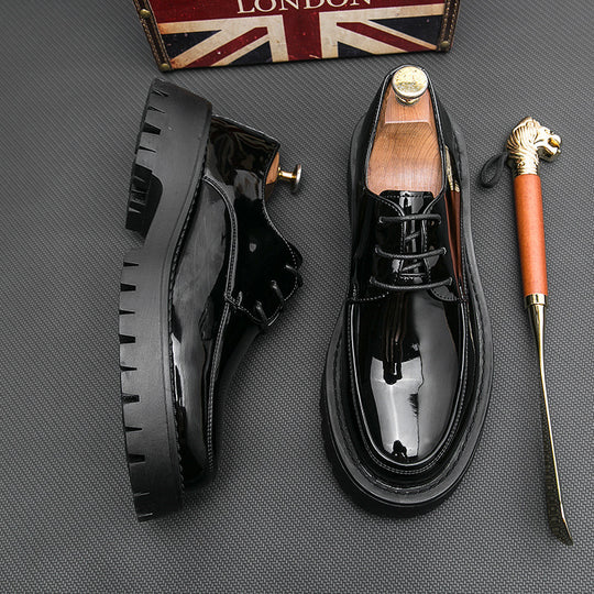Herren Elegante Schnürschuhe mit stabiler Profilsohle und klassischem Design EB