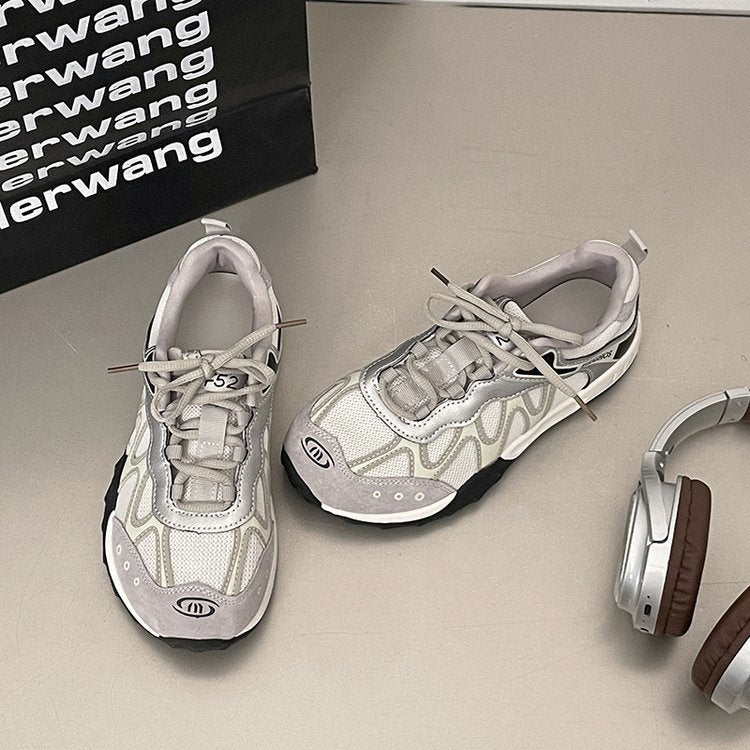 Damen modische Sneaker mit atmungsaktiver Netzoberfläche und komfortablem Dämpfungssystem EB
