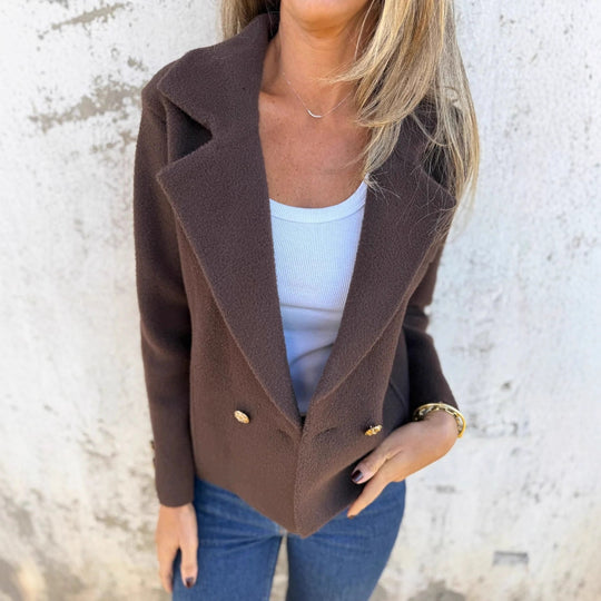 Damen eleganter blaser mit doppelter Knopfleiste EB