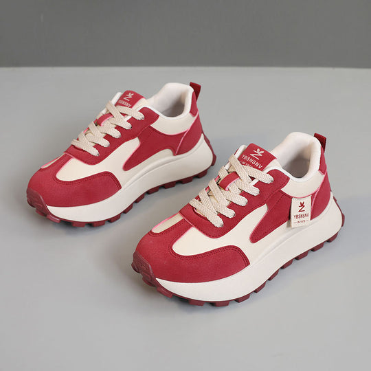 Damen Sportliche Chunky Sneakers mit dämpfender Laufsohle und strapazierfähigem Obermaterial EB
