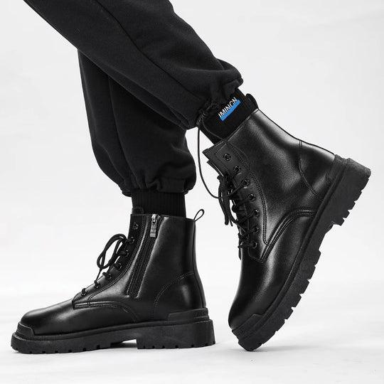 Damen robuste Stiefel mit rutschfester Sohle und modischem Design EB