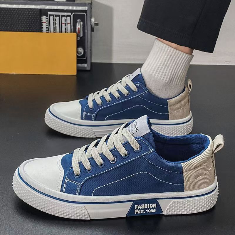 Damen modische Sneakers mit kontrastierenden Einsätzen EB