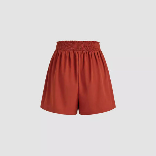 Damen Modische Wickelhose mit Bindegürtel EB