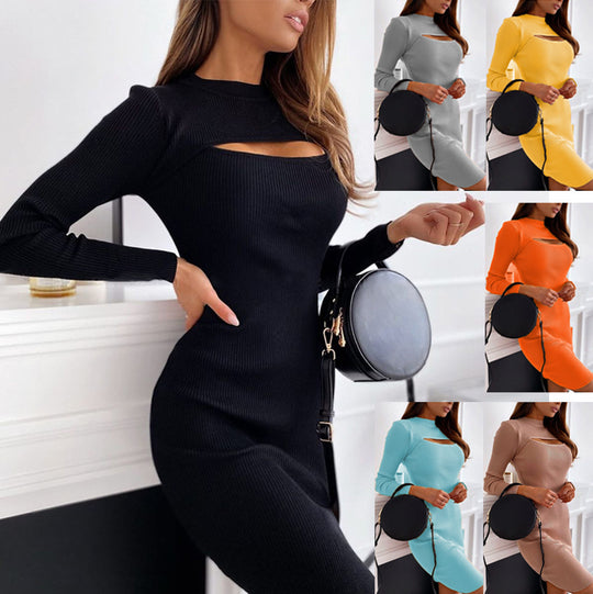 Damen Figurbetontes Kleid mit Cut-Out-Details EB