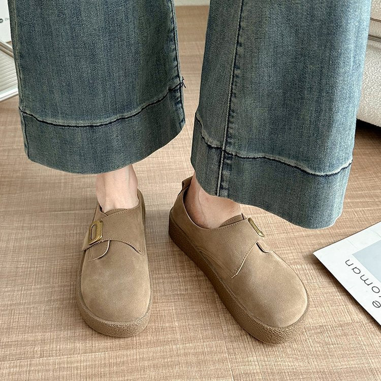 Damen modische Slip-On Clogs mit verstellbarem Schnallenverschluss und bequemer Sohle EB