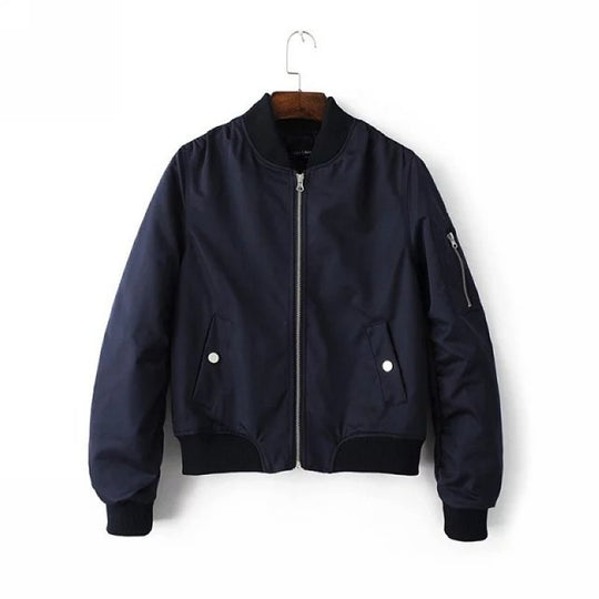 Damen Bomberjacke mit praktischen Taschen und sportlichem Schnitt EB