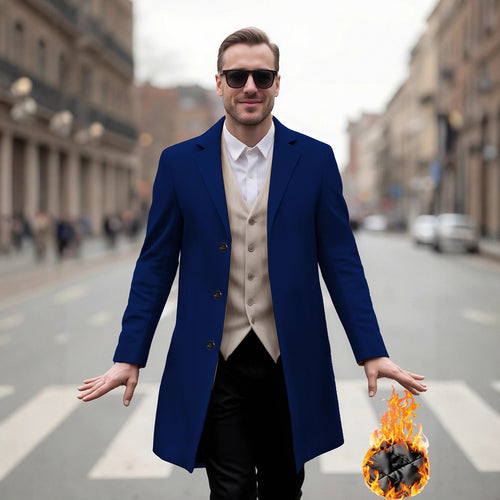 Herren eleganter Langmantel mit modernem Schnitt und optimalem Tragekomfort EB