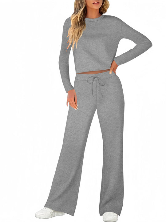 Damen Bequemes Lounge-Set mit weitem Schnitt und langem Arm EB