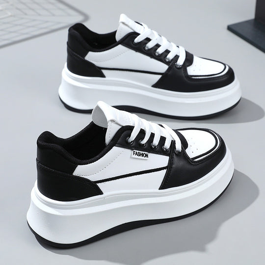 Damen modische Chunky Sneakers mit stabiler Laufsohle und atmungsaktiver Oberflächenstruktur EB