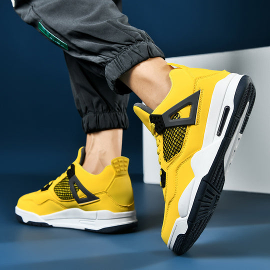 Herren retro-urbaner High-Top Sneaker mit Netzpaneel, verstärkter Fersenkappe und dämpfender Air-Unit EB