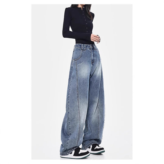 Damen Oversize Jeanshose EB