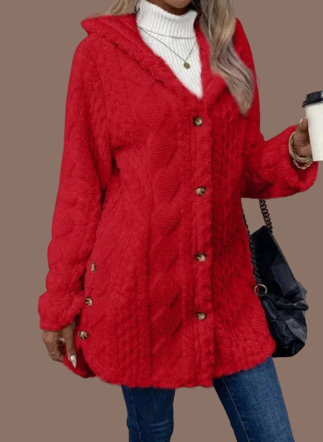 EB | sherpa gefütterte Jacke mit Kapuze