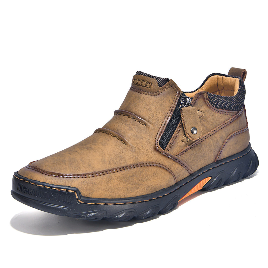 Herren Bequeme und elegante Stiefeletten mit Reißverschluss EB
