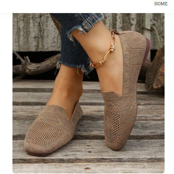 Damen Bequeme und luftige Slipper mit atmungsaktivem Obermaterial EB