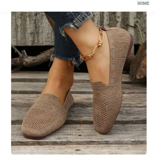 Damen Bequeme und luftige Slipper mit atmungsaktivem Obermaterial EB