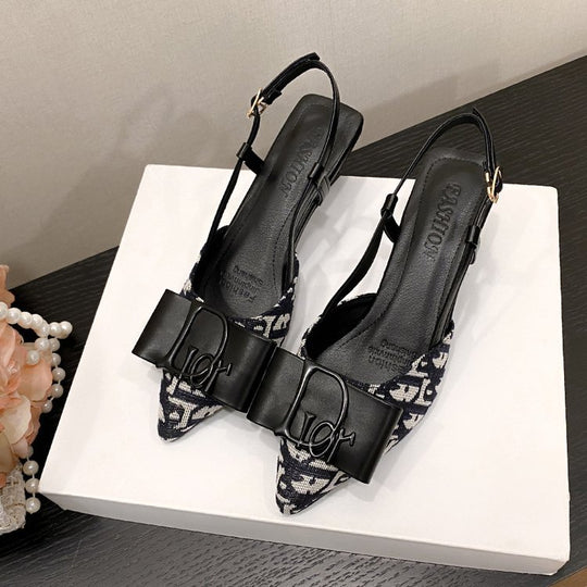 Damen Pumps mit dekorativem Schleifen-Design EB