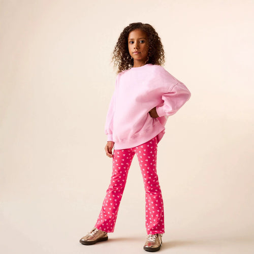 Mädchen Schlagleggings mit süßem Herzen-Print EB