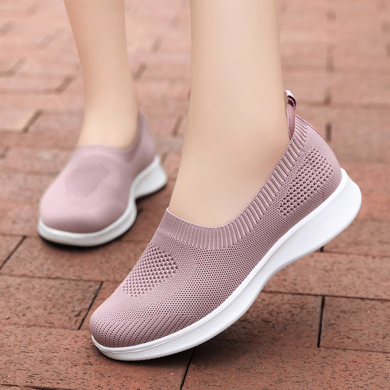 Damen nan nahtloser Slip-On Komfortschuh mit elastischem Maschenobermaterial und federleichter EVA-Laufsohle EB