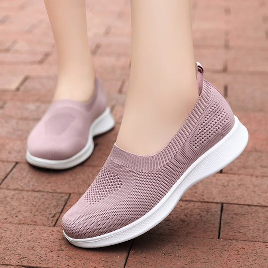 Damen nan nahtloser Slip-On Komfortschuh mit elastischem Maschenobermaterial und federleichter EVA-Laufsohle EB