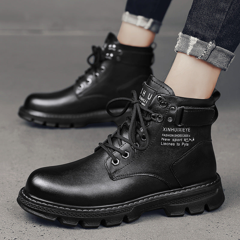 Herren robuste Schnürstiefel mit dämpfender Sohle EB