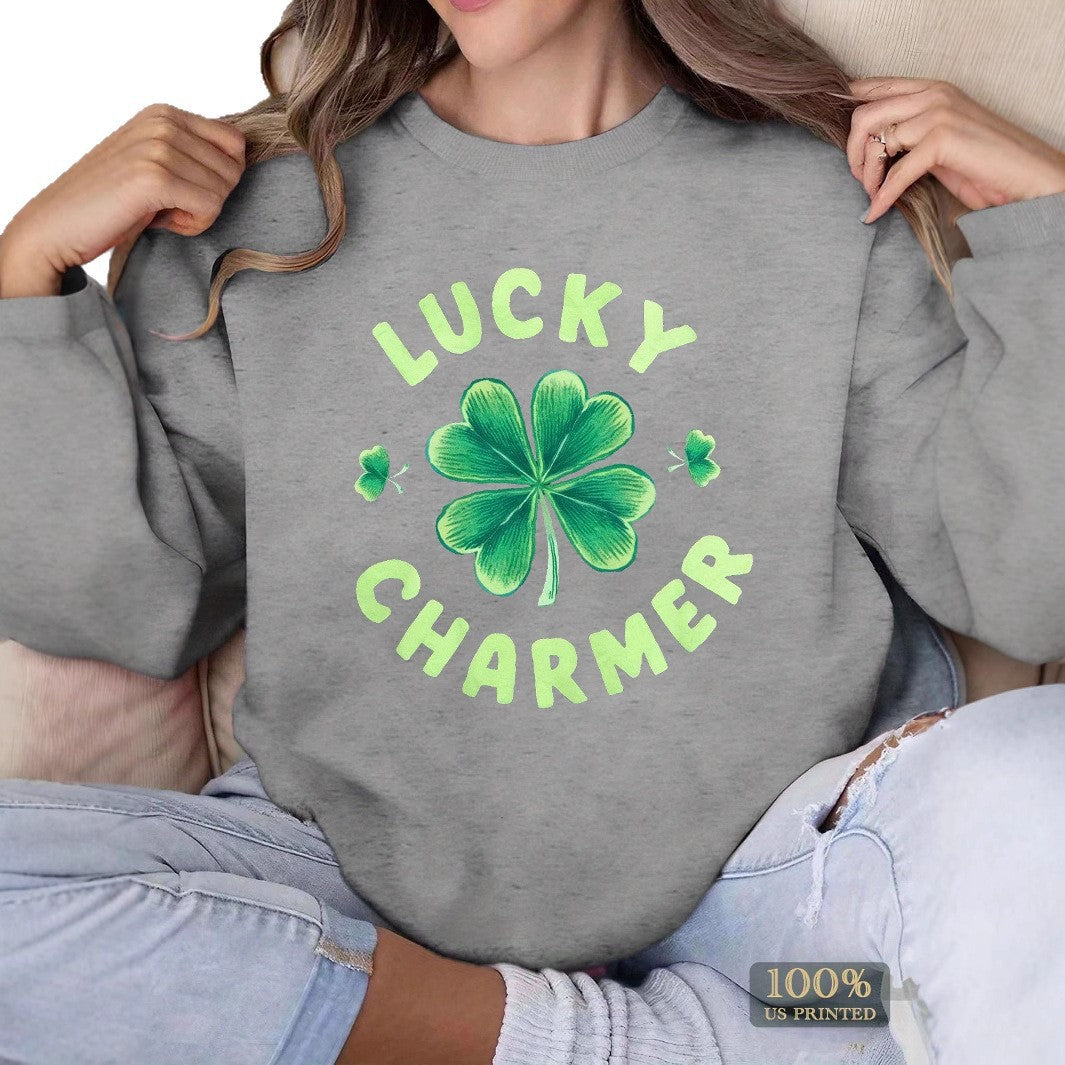 Damen Sweatshirt mit motivierendem Print und lässigem Schnitt EB