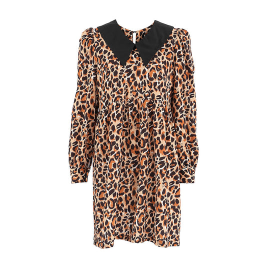Damen Leichtes Tiermuster Kleid EB