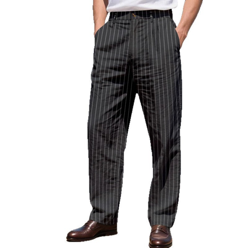 Herren elegante Streifen-Hose EB