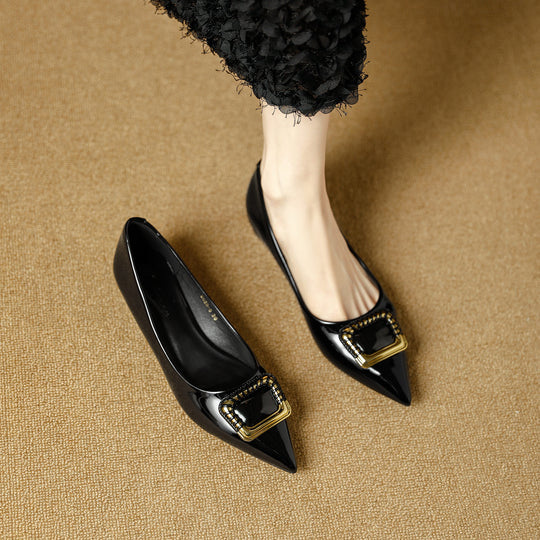 Damen elegante spitze Pumps mit dekorativem Schmuck EB