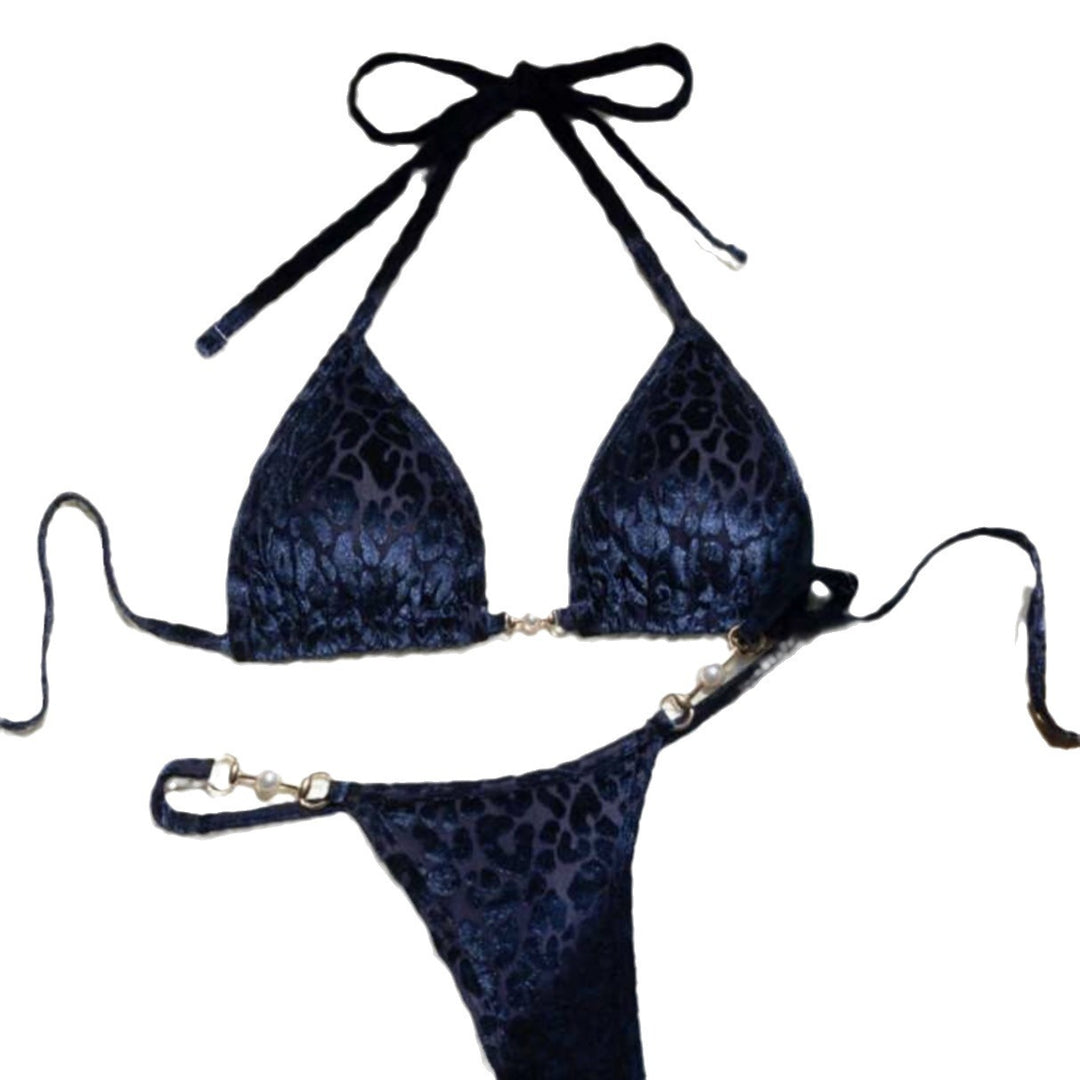 Damen Triangel-Bikini mit dekorativen Akzenten und raffiniertem Schnitt EB