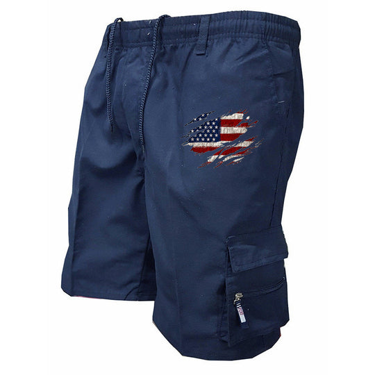 Herren Cargo-Shorts mit praktischen Seitentaschen und elastischem Bund EB