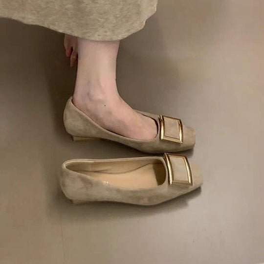 Damen Ballerinas mit elegantem Schnallen-Detail EB