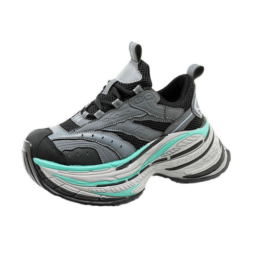 Damen Sportliche Chunky Sneakers mit ergonomischer Dämpfung und atmungsaktiver Mesh-Oberfläche EB