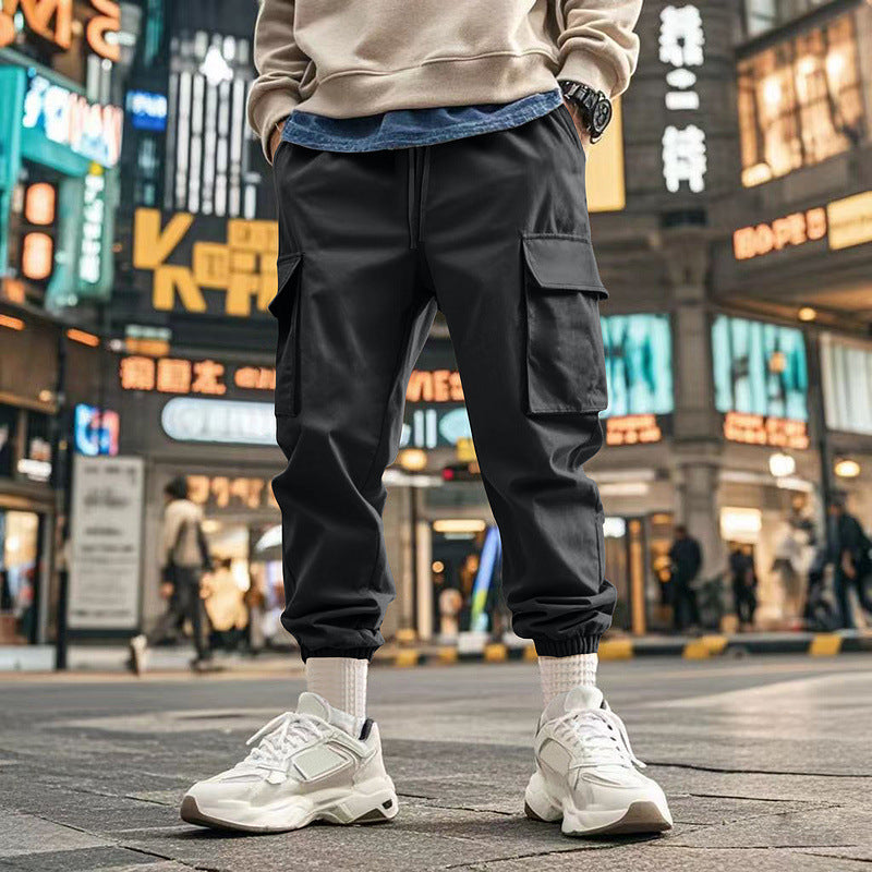 Herren Cargo-Jogginghose mit praktischen Taschen und elastischem Bund EB