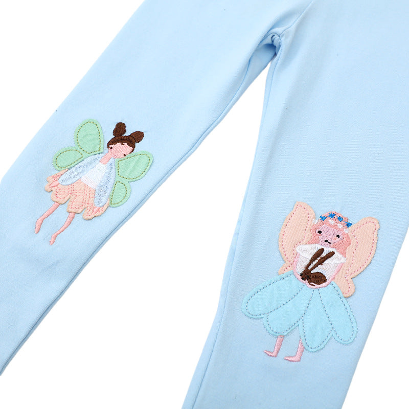 Mädchen Leggings mit zauberhaften Feenapplikationen EB