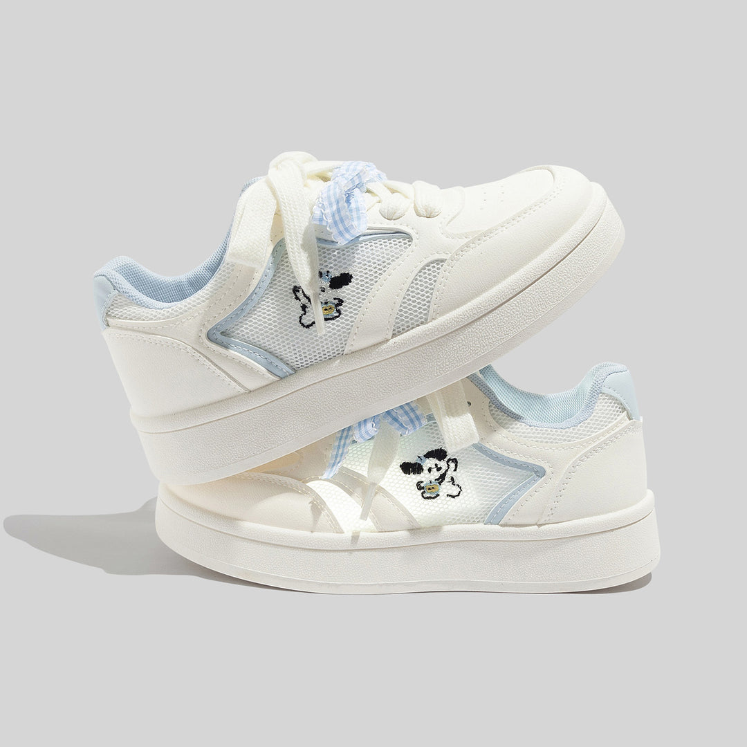 Damen Schnüre Sneakers aus atmungsaktivem Mesh mit einzigartigem Design EB