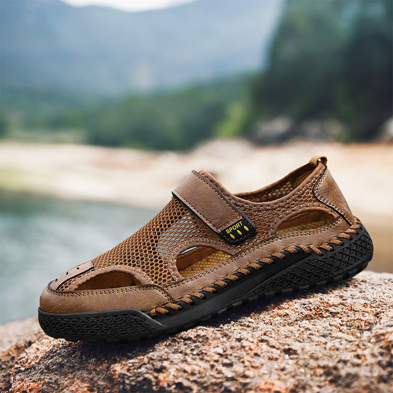 Herren Atmungsaktive Freizeitschuhe mit verstellbarem Riemen EB