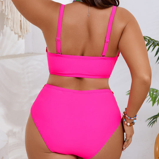 Damen Bandeau-Bikini-Set mit floralem Akzent EB