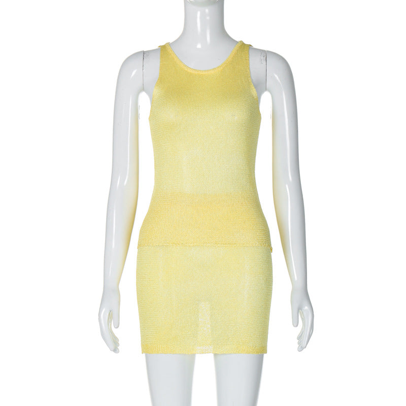 Damen Netzkleid mit figurbetonender Silhouette EB