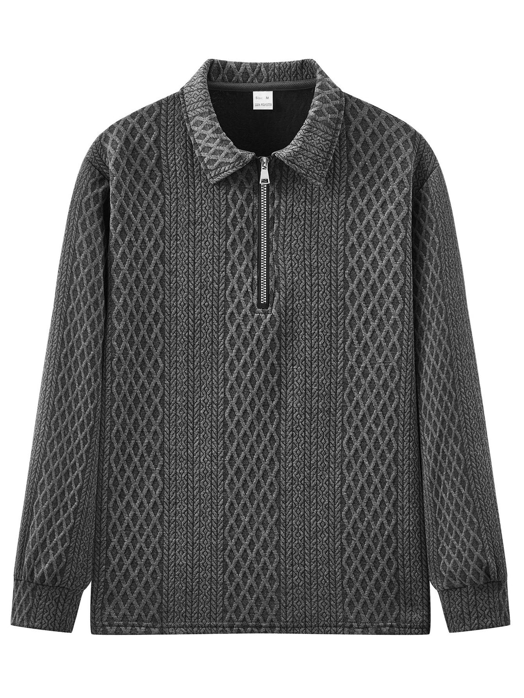Herren Sweatshirt mit modischem Stehkragen und strukturiertem Design EB