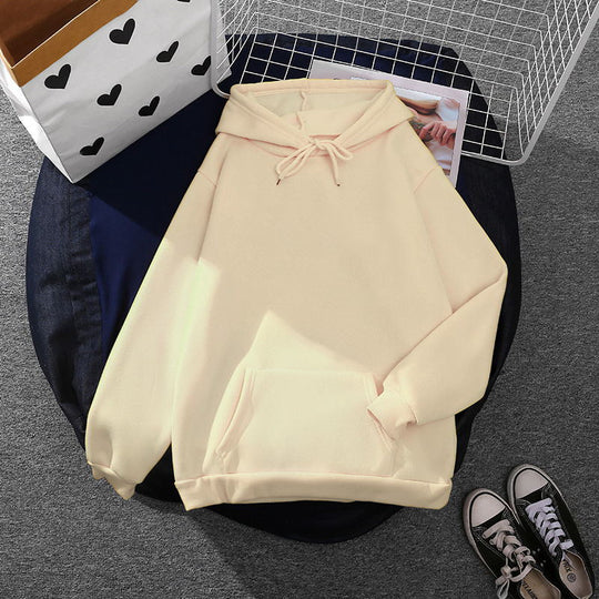 Unisex nan weicher Oversize-Kapuzenpullover mit hohem Kapuzenkragen und Kängurutasche EB