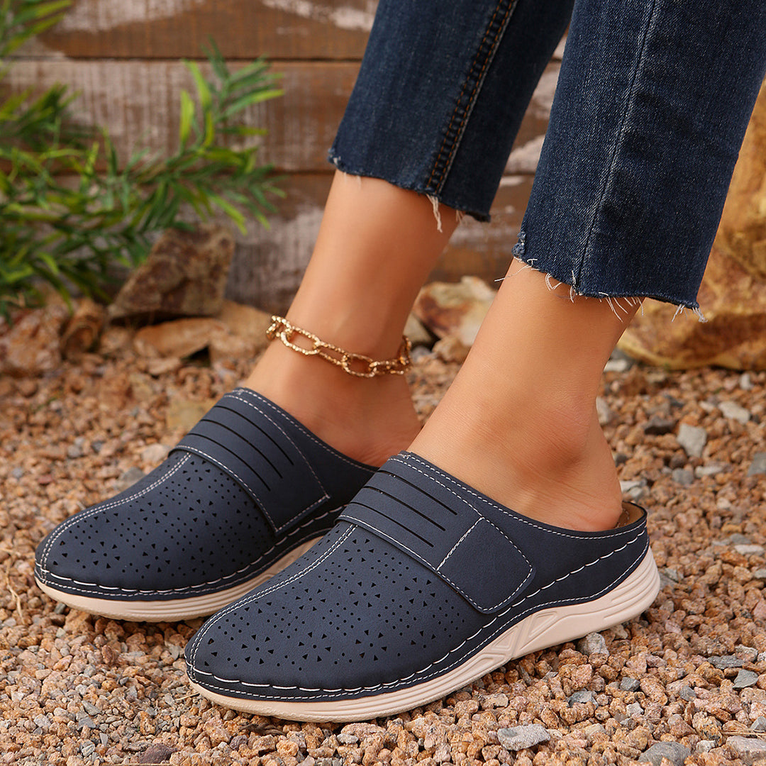 Damen Atmungsaktive Clogs mit modischem Lochdesign EB